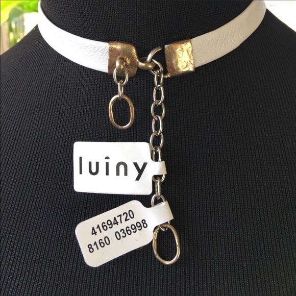 Free People x luiny Leather Lock Choker Necklace - Picture 5 of 7